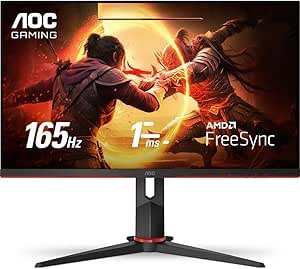 Monitor Gamer AOC Hero 27" 165Hz 1ms Ajuste de Altura 27G2S/BK
